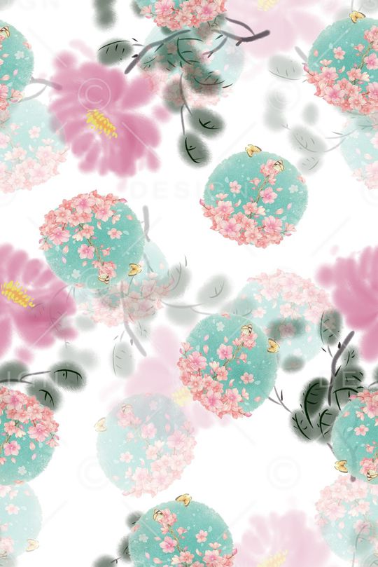 肌理印花花型图片