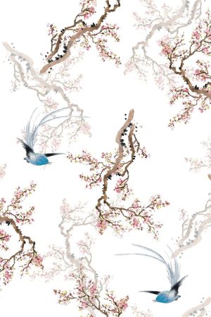 中国风印花花型图片