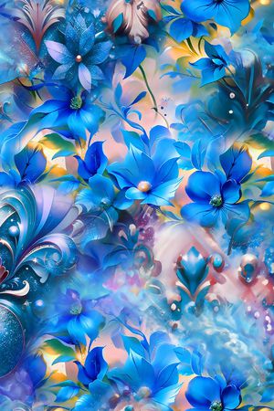 花卉印花花型图片