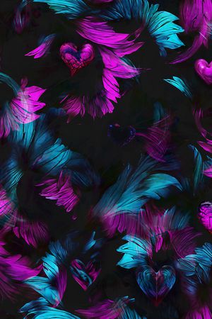抽象印花花型图片