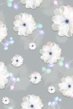 影花印花花型图片