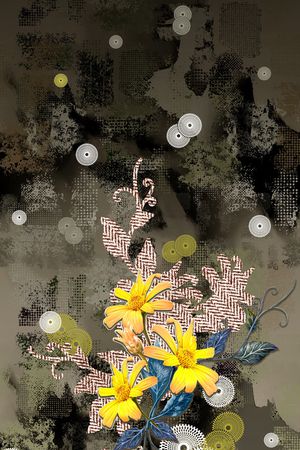 花卉印花花型图片