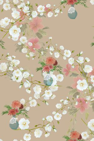 花卉印花花型图片