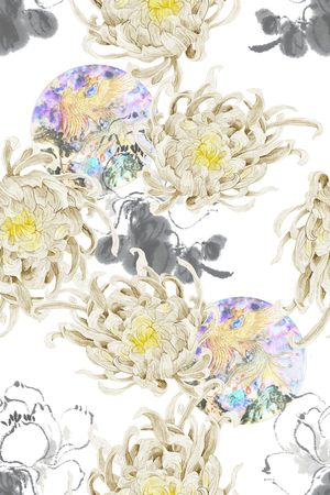 大花印花花型图片
