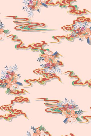 花卉印花花型图片