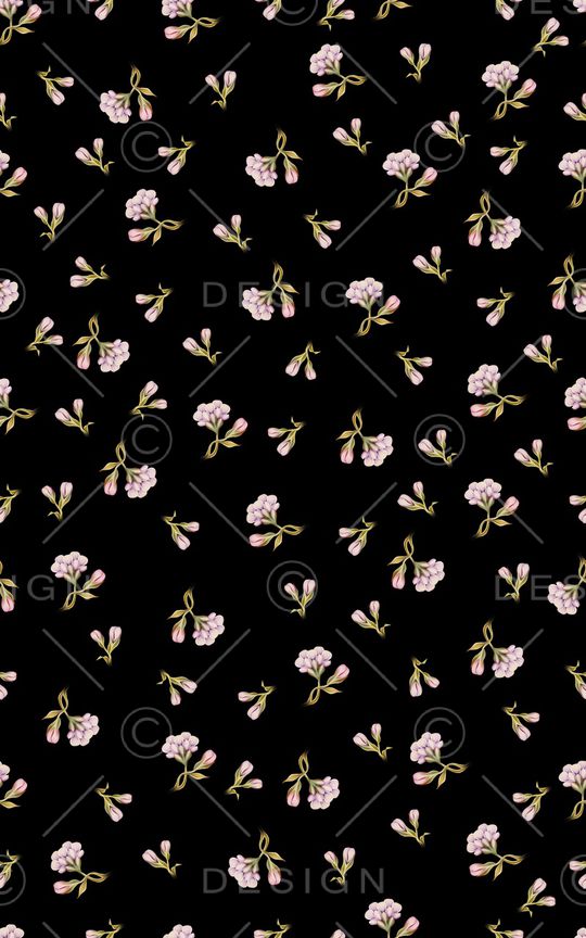 满版散花印花花型图片