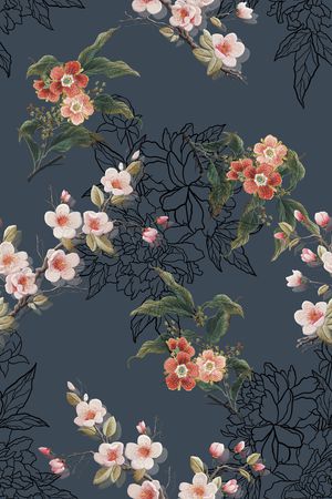 花卉印花花型图片