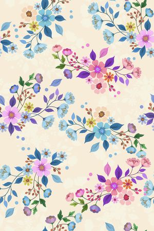 花卉印花花型图片