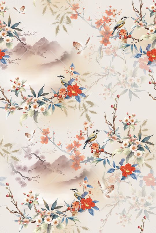 花卉印花花型图片