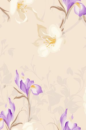 花卉印花花型图片