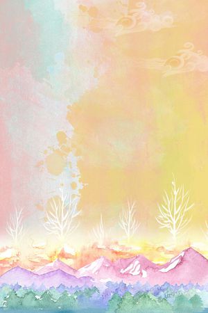 山川印花花型图片