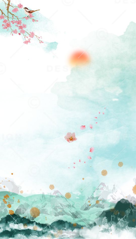 晕染肌理印花花型图片