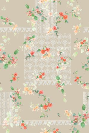 花卉印花花型图片