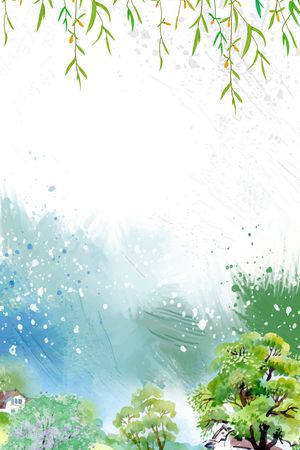 杨柳印花花型图片