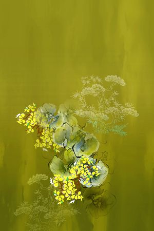 旗袍印花花型图片