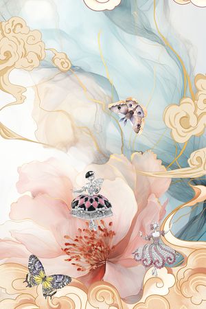 珠宝宝石印花花型图片