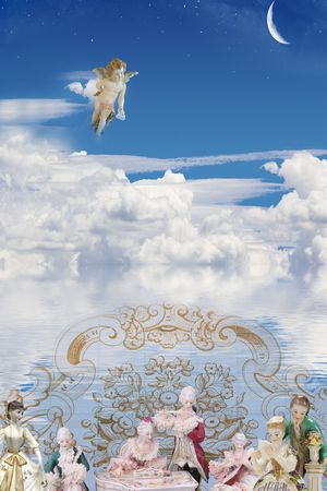 古典花纹印花花型图片