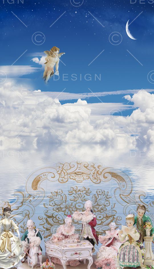古典花纹印花花型图片