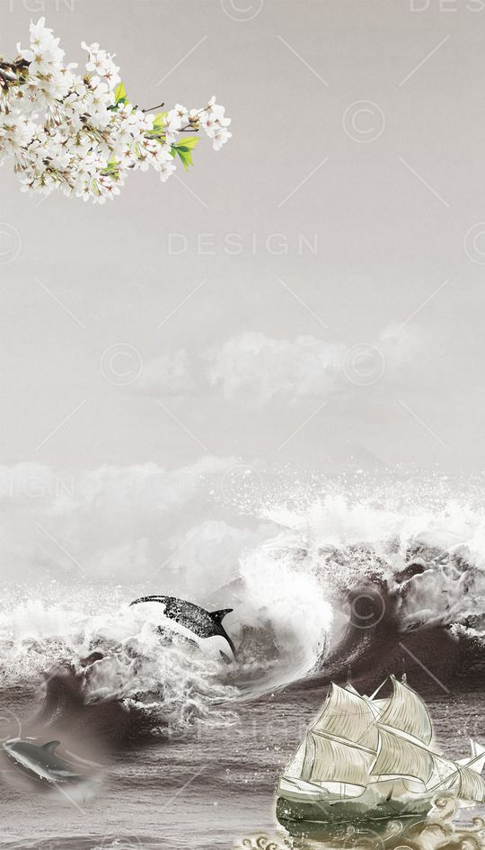 海洋印花花型图片