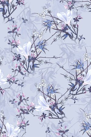 中国风印花花型图片