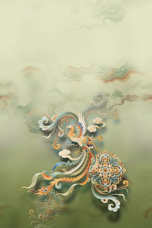 敦煌印花花型图片