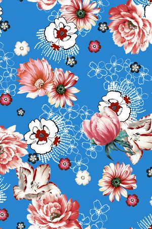 花卉印花花型图片