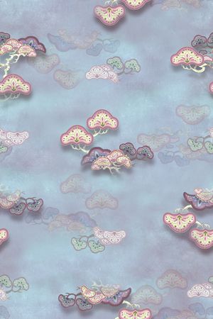 中国风印花花型图片