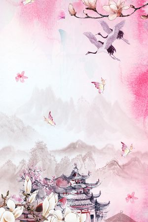 中国风印花花型图片