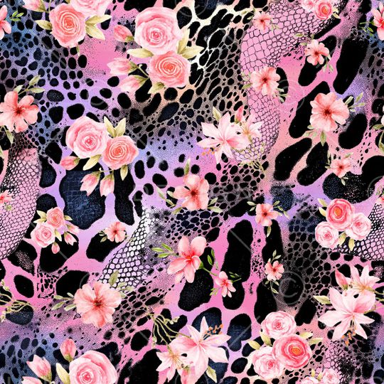 抽象印花花型图片