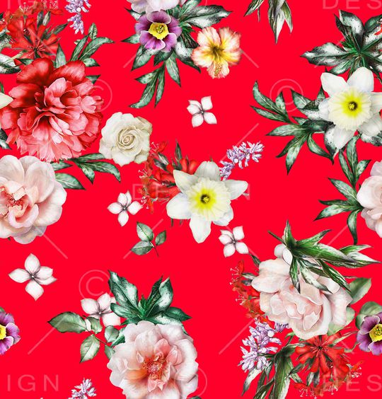 花卉印花花型图片