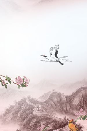 仙鹤印花花型图片