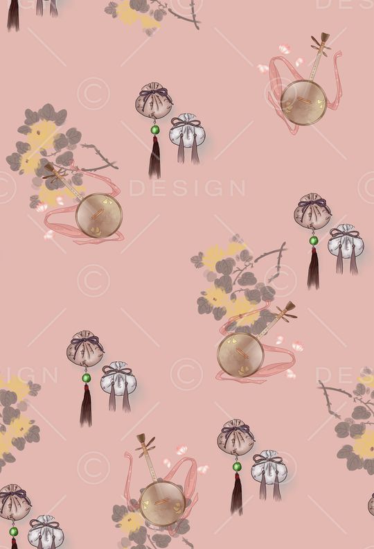 小清新印花花型图片