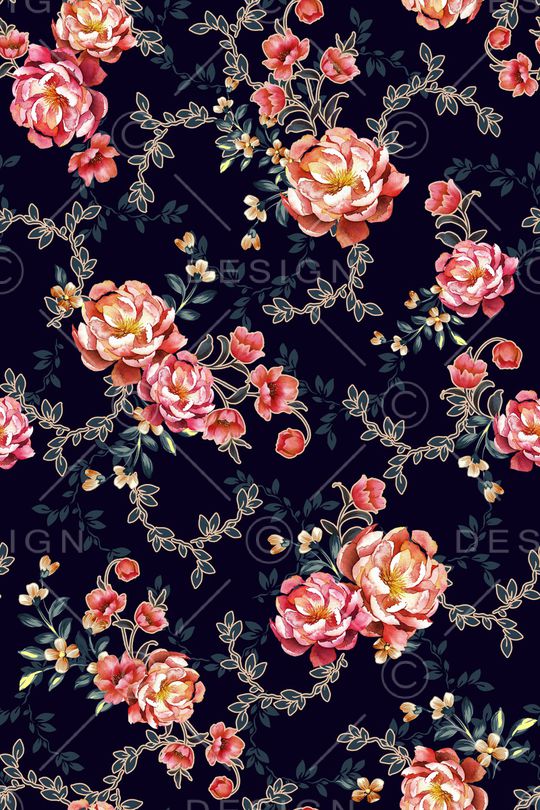花卉印花花型图片