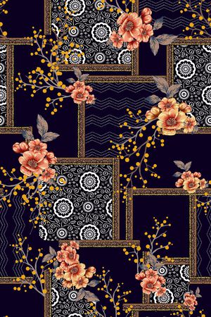 花卉印花花型图片