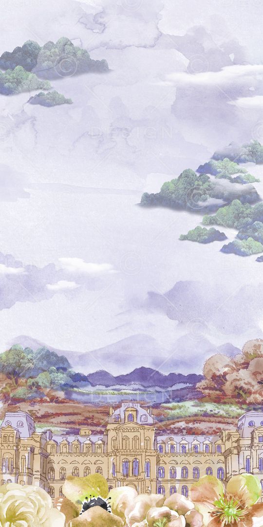 水彩花卉印花花型图片