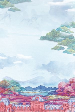 水彩印花花型图片