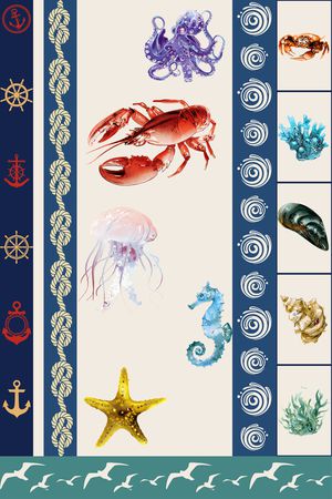 海马印花花型图片