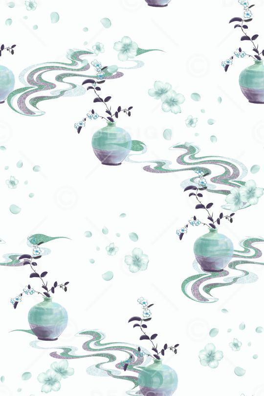 小清新印花花型图片