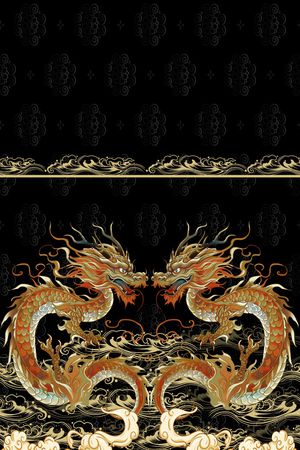 祥云印花花型图片