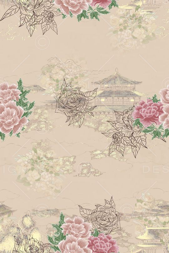 花卉印花花型图片