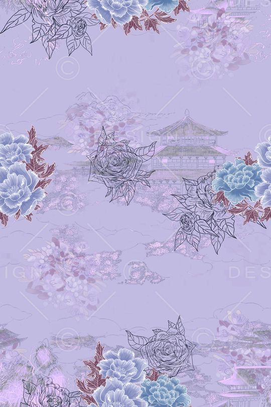 小碎花印花花型图片