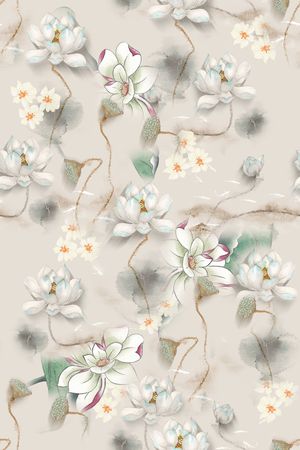 中国风印花花型图片