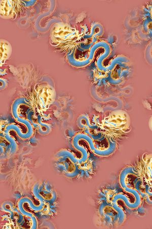 中国风印花花型图片