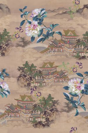 中国风印花花型图片