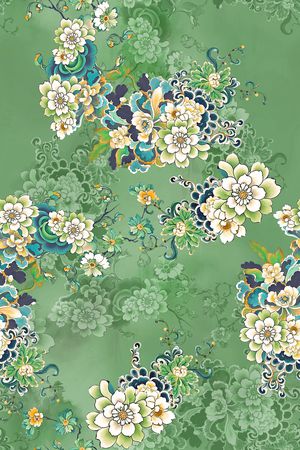 花卉印花花型图片