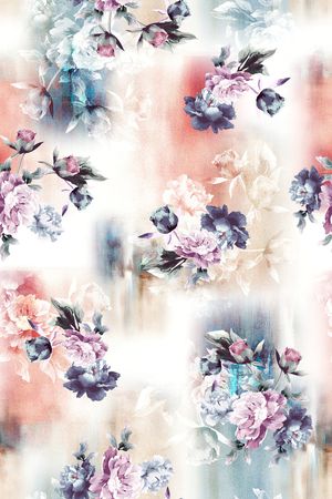 影花印花花型图片