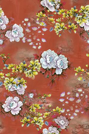 中国风印花花型图片