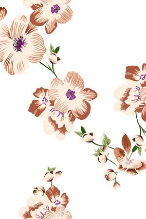 花卉印花花型图片
