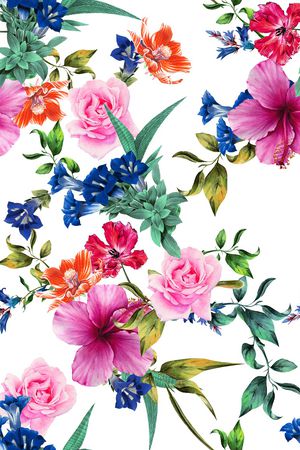花卉印花花型图片