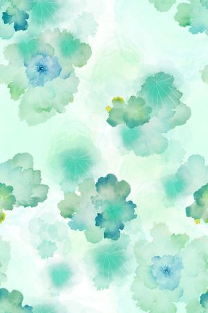 水彩印花花型图片